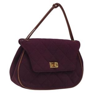 Pre Loved chanel Women Purple Handbags